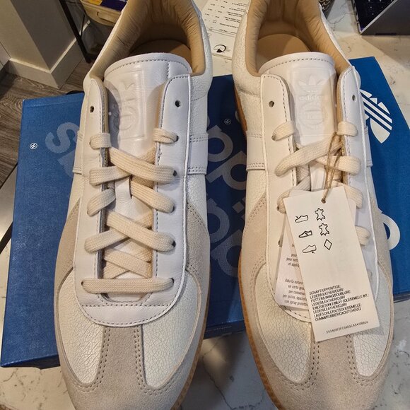 NEW Adidas BW Army Lux Men’s Size 12 White Gum Leather JH7834 SHOES SKATEBOARD - Picture 4 of 16